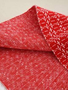 冬季毛衣套装年轻女孩优雅长袖翻领单排扣外套和红色格子裙秋季 2 件套 - 紅色 - 查看 9