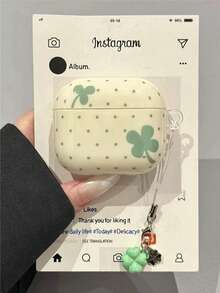 Korean Style Yellow Polka Dot Fresh Earphone Case Compatible With Apple PRO 2/ 3/ 2