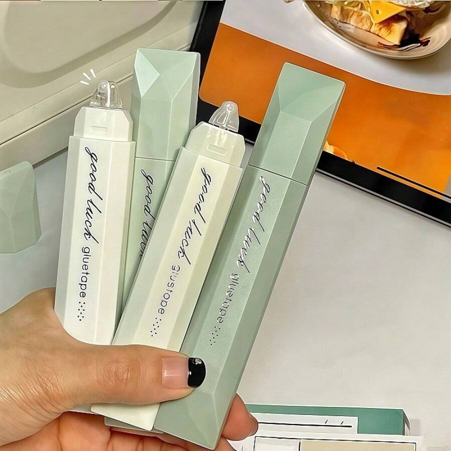 4 PIEZAS de cinta adhesiva de doble cara con puntos, adhesivo sin costuras que gira 360°, adecuado para usar en álbumes de recortes, manualidades DIY, de vuelta a la escuela, suministros de oficina, diarios hechos a mano y proyectos artísticos