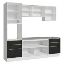 Complete Modular Kitchen Madesa Lux 240cm BN 02 - Black and White - View 8