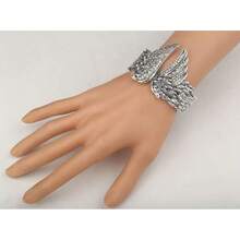 Pulsera con bisagras de alas de Vidrio, Brazalete, Pulsera Dama para Mujer - 1 - Ver 3