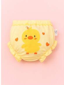 Kit Of 4 Cotton Diaper Cover Panties With Animated Prints - Màu Hồng baby - Xem 4