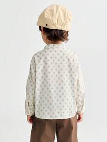 Balabala 男童长袖衬衫 2025 秋季 - 时尚休闲纽扣衬衫 - 白綠色調 - 查看 3