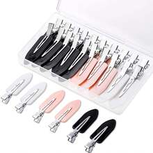 12 No-Crease Haarspangen (Haarclips) – Ohne Zähne, Aus Edelstahl/Kunststoff, Für Pony & Make-up