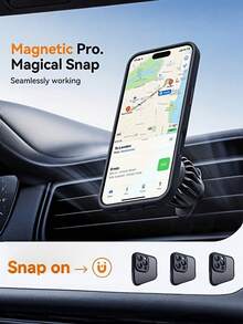 CteGlodrix Ốp lưng điện thoại chống sốc, chất liệu mờ cao cấp, hỗ trợ sạc không dây, tương thích với Apple 17/16/15/14/13/12/11 Pro Max, với lớp vỏ bảo vệ bán trong suốt. - Xanh đậm - Xem 5