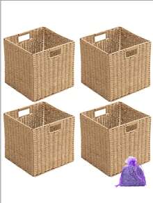 编织收纳篮，桌面/咖啡桌收纳盒，衣物/化妆品收纳盒，柳条篮，收纳盒，玩具收纳盒