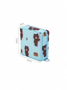 Bolsa De Almacenamiento De Toallas Sanitarias Estilo Dibujos - Blanco - Ver 7