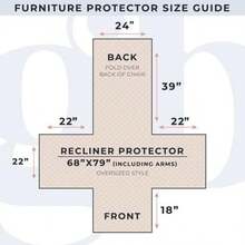 Patchwork Scalloped Printed Furniture Protector Stain Resistant Recliner Cover Recliner Grey - 拼布灰色 - 查看 2
