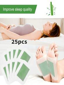 50pcs Natural Mugwort Foot Pads - Deeply Penetrate Acupoints, Soothe Feet, Absorb Moisture And Sweat. Mugwort Foot Pads Can Relieve Stress, Improve Sleep, And Are Essential For Year-Round Foot Care. Suitable For Daily Use, Providing A Relaxing Foot Bathing Experience, And Also A Perfect Gift For Friends And Family. - Multicolor - View 11