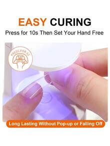 TWOING 5 Bottles Set Solid Nail Glue Gel – 3-In-1 Nail Adhesive For Press-On Nails, Nail Tips & Fake Nails, Super Strong, Long-Lasting, Easy To Use, Need UV-Cured - Clear - View 5