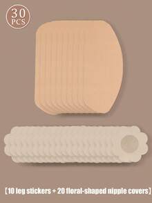 10/20/30pcs Plus Size Women Disposable Non-Woven Thigh Chafing Guards, Soft Breathable Anti-Friction Thigh Protectors, Invisible Sweat-Proof Thigh Sleeves, Suitable For Outdoor Travel, Running, Fitness, Daily Wear, Skin-Friendly Easy To Use, Perfect For Skirts, Shorts, Dresses - Multicolor - View 4