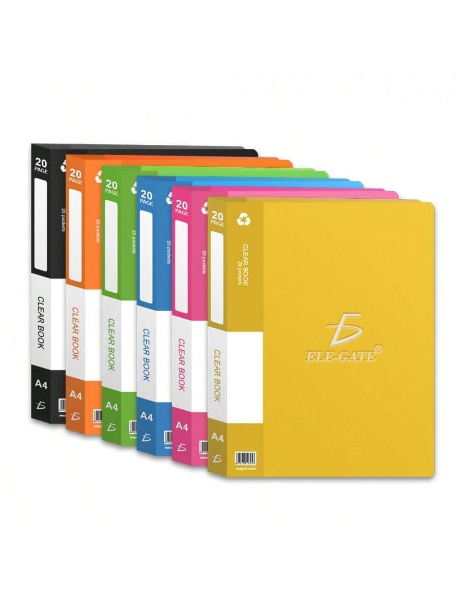 Carpeta de plástico coloreada de tamaño A4