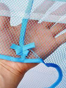 Cesta de ducha portátil - Organizador de ducha de malla transparente, bolsa de artículos de tocador, bolsa de cosméticos, cesta portátil, bolsa transparente duradera, bolsa de artículos de tocador, bolsa de cosméticos, cesta de ducha portátil - Multicolor - Ver 2