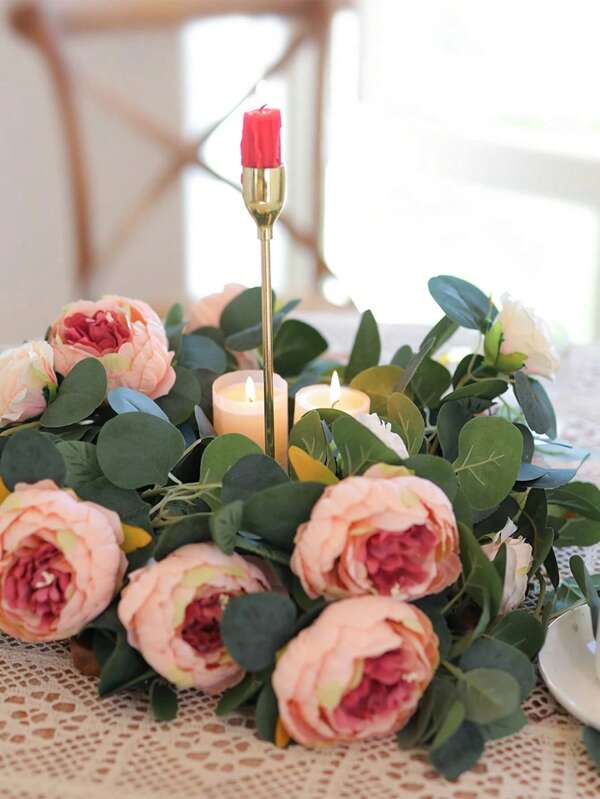 1.8M Silk Cloth Artificial Peony Vine, Faux Flower Garland For Home Decor, Fake Plants, Fall Decor, Room, Desk, Garden Decor, Room Decoration Stuff, Valentine Day, Gift