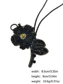 Handmade Flower Bag Charm With Rhinestones Cute Girl Accessory Y2K