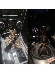 1pc Car Gear Shift Knob Extender, Personalized Gear Shift Lever Handle Replacement, Universal Alloy Gear Shift Knob, Car Accessories