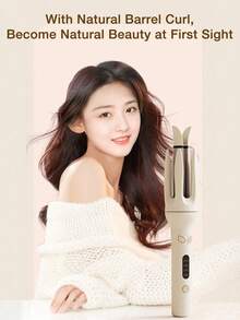 Automatic Hair Curler, Professional Automatic Curling Iron, 4 Temperature & More Heating Modules With Fast Heating For Lasting Beach Waves - UK Plug(220-240V) - View 12