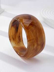 Bộ 1/5 vòng tay nhựa cỡ lớn cho nữ, thiết kế cơ bản tối giản, đeo hàng ngày, vòng tay acrylic nhiều màu tối giản - Nhiều màu - Xem 11