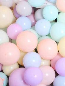 10 pouces Ballons en latex macaron arc-en-ciel assortis, ballons épaissis multicolores pour mariage, décoration de fête d'anniversaire