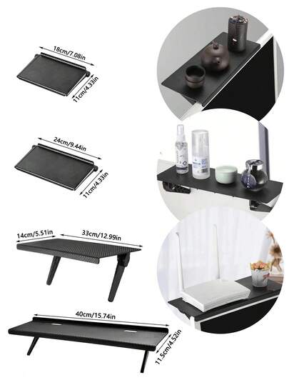 1PC Foldable Computer Monitor Storage Rack Adjustable Tv Top Storage Rack, Monitor Storage Shelf, Desktop Display Stand, Router Storage Rack, Home Organizer