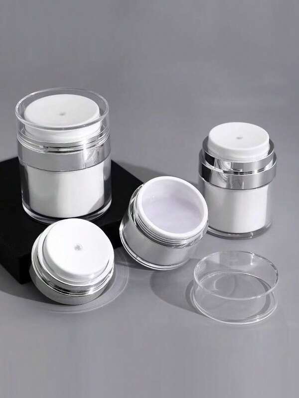 1个透明胶水分配瓶，白色ABS泵瓶，适用于乳液，无需气泵，大容量，可重复灌装凝胶和乳液，防漏便携旅行装容器，最佳储物罐