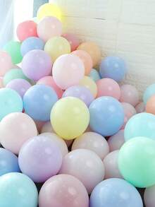 10 pouces Ballons en latex macaron arc-en-ciel assortis, ballons épaissis multicolores pour mariage, décoration de fête d'anniversaire