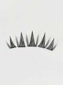 100 szt. kępek słonecznika, grube i urocze, segmentowane sztuczne rzęsy, naturalne, kreskówkowe, skręt C