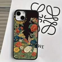 Fundas y carcasas protectoras con orificios grandes, diseño de colibrí y girasol, compatibles con phone 16 Pro, 16, 15 Pro, 14, 14 Plus, 14 Pro, 13, 13 Pro, 12 Pro y 11/11 Pro. Regalos para cumpleaños y celebraciones. - Negro - Ver 2