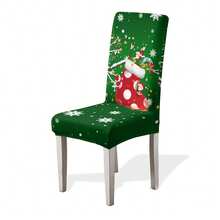 1/4/6/100 pezzi Coprisedia natalizi in tessuto elasticizzato, Coprisedia per casa/hotel/ristorante/sala da pranzo, Decorazioni natalizie a tema cartoni animati - Multicolore - Visualizzare 27
