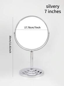 1pc Round Mirror Paper Box Packed, Stainless Steel Desktop Makeup Mirror Decoration, Flipable Mirror Tabletop Double-Sided HD Vanity Mirror, Packaging In Paper Box,Makeup,Cheap,Room Decor,Vanity,Travel,Bedroom,Makeup Accessories,Mirror,Vanity Mirror,Cheap,Stocking Stuffers,Makeup,Makeup Tools,Cheap Stuff,Gifts,Gifts For Women,Christmas Gifts - Multicolor - View 26