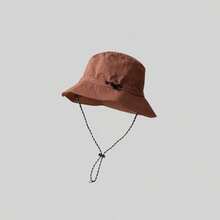 1 pieza Sombrero de cubo impermeable, plegable y empaquetable, sombrero de sol para exteriores para hombres y mujeres, talla ajustable