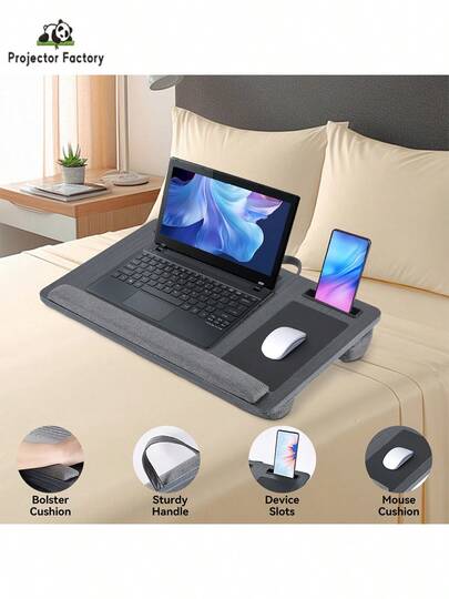 LIPETY Laptop Lap Desk, Laptop Stand For Lap,Portable Large Laptop Desk For Bed, Up To 17 Inch Lap Pad Tray  For Bed For Home Office ,Studying, Crafting, Eating, Etc.