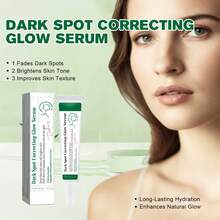 Dark Spot Correcting Glow Serum Artichoke Intensive Skin Barrier Ampoule Set Lightens Dark Spots Strengthens Skin Barrier Niacinamide Essence Facial With Deep Moisturizing Hyaluronic Acid Anti Aging Wheat Bran Whitening Papaya For Wrinkles Fine Lines Freckle Women Men Skincare - Milky White + Light Green - View 3