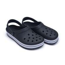 Women's Adult Simple Beach Slippers Openwork Fabric Beach Flip Flops - 黑色 - 查看 6