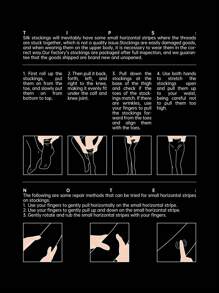 chindooriya 女士过膝袜 - 性感大腿袜，优雅蕾丝和竖条纹设计，透明长筒袜，舒适 - 白色 - 查看 7