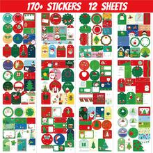 12 Sheets/Set Christmas Gift Label Stickers, Self-Adhesive Gift Stickers & Holiday Gift Name Decals,Cute Christmas Label,Writable Holiday Decoration Labels For Holiday Gift Packaging, Daily General Self-Adhesive Labels, Multi-Style,Christmas Decorations,Christmas ,Christmas Crafts,Gift Decorations, Office Supplies, School Supplies, Back-To-School