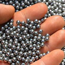 1000pcs/Pack 5mm (0.2in) 6mm (0.23in) High Carbon Steel Slingshot Hunting Balls, Industrial Material, Bicycle Bearing Parts, Smooth Precision Surface Steel Beads - Silver - View 4