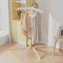 New Rotating Floor Drying Rack With Foldable Design And Multi-Function Clothes Hanger, Wardrobe Display Rack, Rotatable And Foldable Clothes And Hat Rack, Space Saving Organizer For Bedroom And Laundry Room, Easy To Assemble, Sturdy Frame For Spring And Summer Seasonal Wardrobe, Versatile Home Closet Solution For Drying, Display, And Storage - Multicolor - View 4