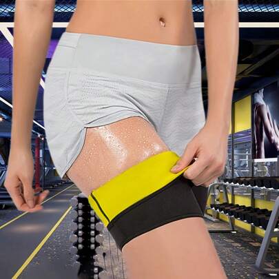 Accesorios para fitness, running y yoga para todo el año. Potenciador de rendimiento que aumenta la transpiración para actividades al aire libre. Soporte para muslos para mujeres de talla grande (paquete individual)