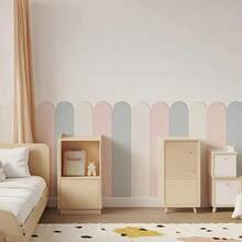 6pcs Soft Self-Adhesive Wall Stickers, Modern Minimalist 3D Wall Padding, Peel-And-Stick Removable And Interchangeable, Designed To Prevent Bumps And Cover Unsightly Walls, Perfect For Wall Decor, Room Decor, Home Decor, Bedroom Accessories And Home Accessories