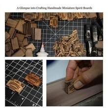 Mini Spirit Board Drawer, Wooden Mini Plank Box, Superstitious Wooden Spirit Board With A Drawer, Containing Vintage Spirit Board Letters, Handcrafted Talking Board With Indicator, A Ghost Collectible And A Wooden Craft As A Home Decoration Ornament. - 1 件 - 查看 5