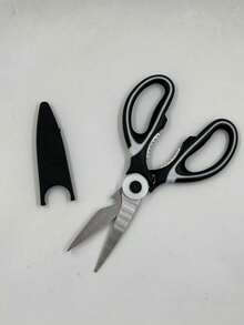 1pc Kitchen Scissors, Stainless Steel Multipurpose Heavy Duty Scissors For Food, Chicken, Bone And Fish,Kitchen Accessories, Suitable For Making Birthdays, Weddings, Parties, Events, Commercial Snack Shops, Outdoor Camping, And Delicious Food,Suitable For Giving To Family And Friends, Perfect Birthday Anniversary, Valentine's Day, Christmas, Halloween, Teacher's Day, Graduation, Return To School, Thanksgiving Surprise Gift