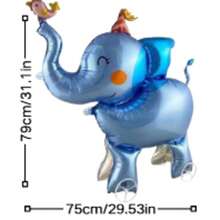 Paw Patrol 5pcs Christmas Themed Party Balloons Decoration Set - Independent Santa Claus With Snowflake Santa Hat, Lovely Christmas Tree Wreath, 2pcs Pet Material Cute Mini Animals With Wheels And Mini Walking Elephant, To Celebrate The Coming Christmas