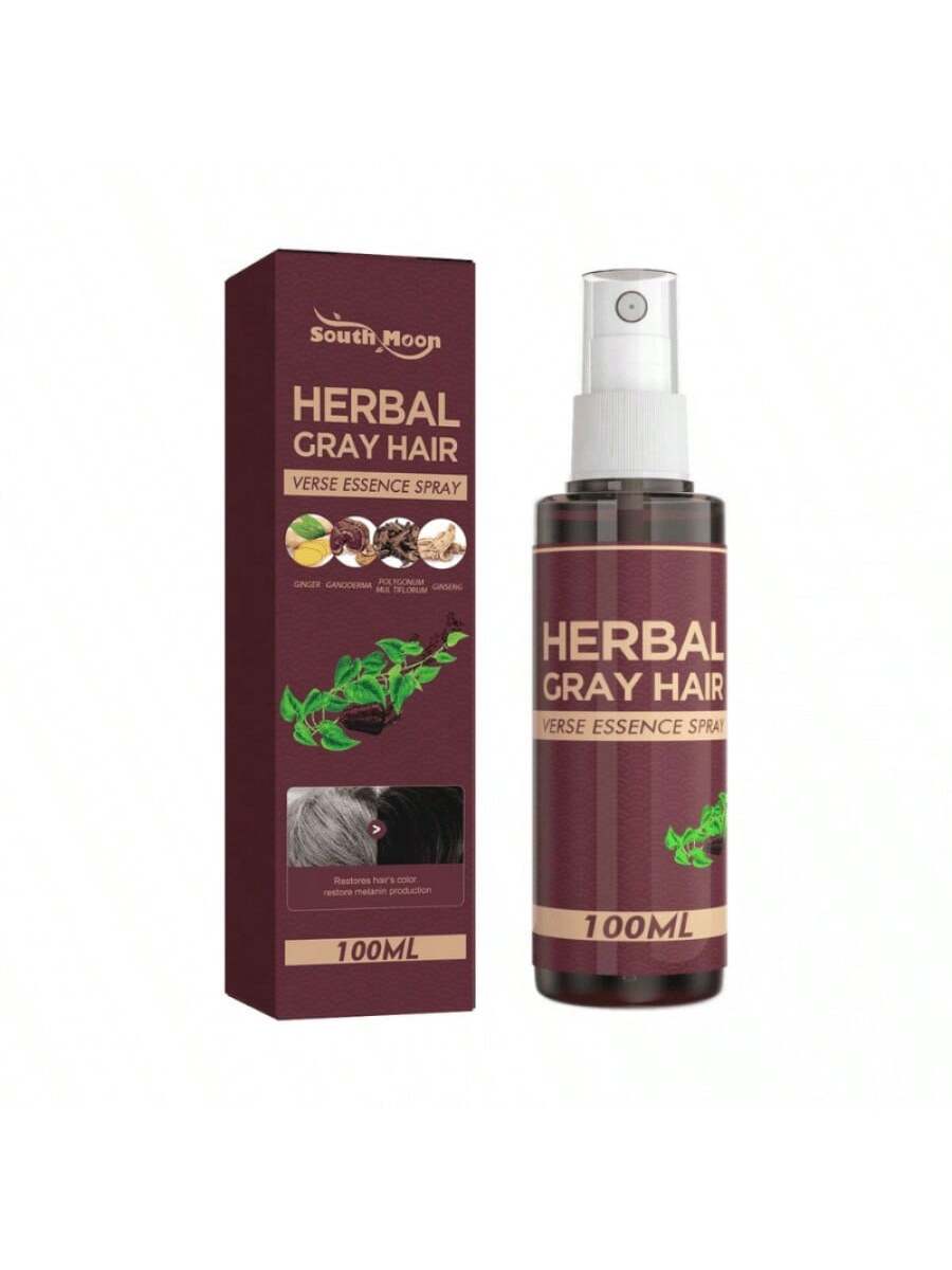 Esencia en aerosol herbal para revertir las canas