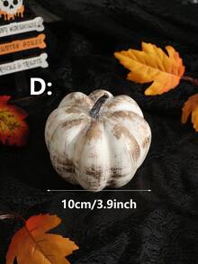 Decoração de abóbora artificial para o Natal e o Dia de Ação de Graças, ideal para mesas e festas de fim de ano.