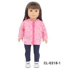 MSYO 1 Set 18 Inch Doll Clothes, Including Raincoat, Sun Protection Jacket, Polka Dot, Fashion Doll Outfit, 4 Color Options, Spring/Summer Doll Jacket, Suitable As Birthday/Holiday Gift For Little Girls