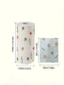 30/100/200 件多用途厨房纸巾卷 - 可水洗、可重复使用、无油、不粘，适用于厨房、浴室、卧室 - 多功能家用清洁布、厨房纸巾 - 彩色 - 查看 6
