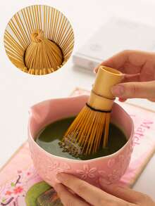 Bộ ấm trà Matcha Sakura 1 cái/2 cái/4 cái/5 cái mới, Bộ dụng cụ pha trà Matcha chất lượng cao bao gồm bát Matcha, que đánh trứng, giá đỡ, thìa tre, rây lọc, Thích hợp cho người yêu thích Matcha và người mới bắt đầu, Quà tặng tuyệt vời cho Ngày của Mẹ, Người cao tuổi - Nhiều màu - Xem 4
