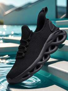 New 2025 Spring/Summer Lightweight & Breathable Couple's Sports Shoes, Outdoor Casual Sneakers, Comfortable Hiking Shoes With MD + Herringbone Compound Outsole, Anti-Slip , Soft & Comfortable, Random Asymmetrical Pattern