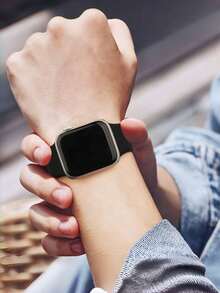 6条柔软硅胶防水运动表带，兼容 41mm、40mm、38mm、45mm、44mm、46mm、42mm、49mm，适用于 Ultra、SE、Series 10、9、8、7、6、5、4、3、2、1 - 思粉/橘色/亮粉紅色/水鴨/薄霧藍/檸檬黃 - 查看 8